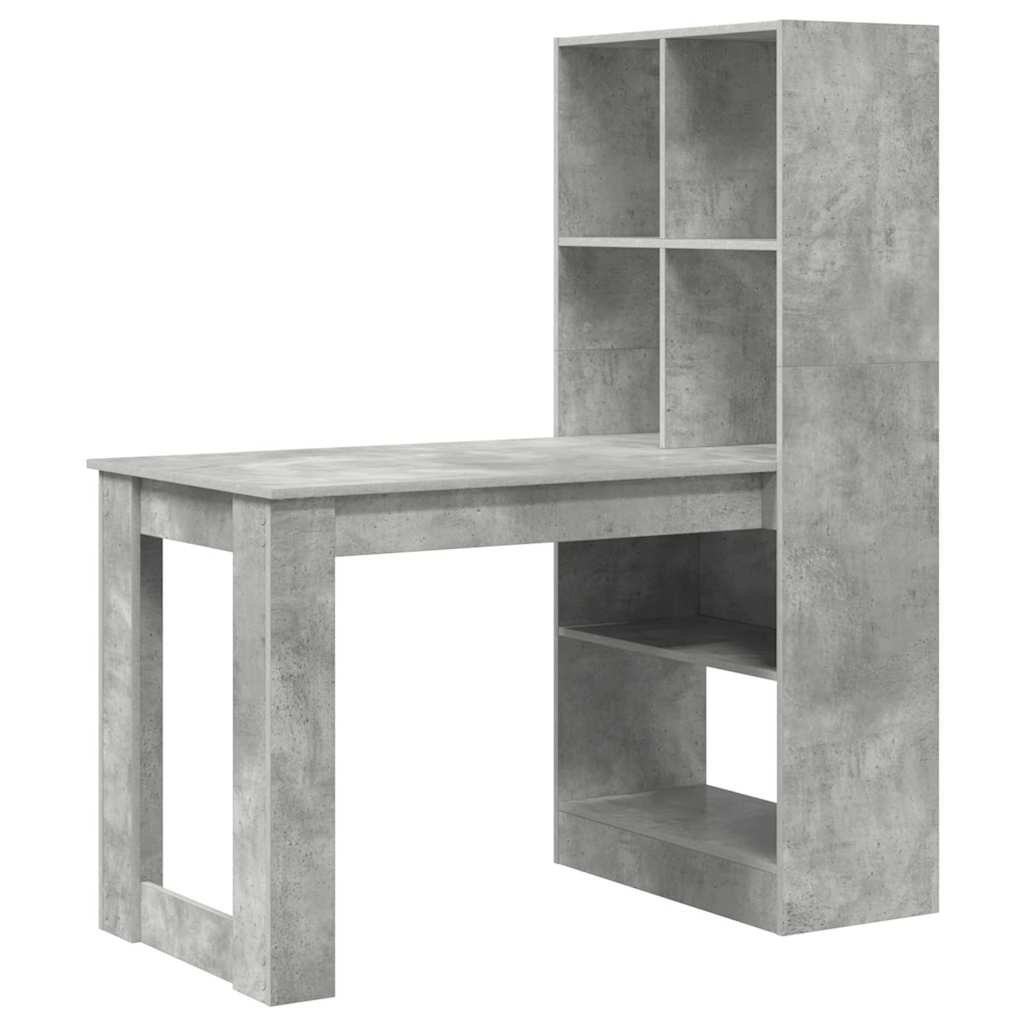 Γραφείο Σκυρόδεμα Γκρι 122 x 67 x 145 εκ. Επεξεργασμένο ξύλο - Pakobazaar