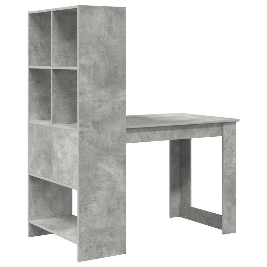 Γραφείο Σκυρόδεμα Γκρι 122 x 67 x 145 εκ. Επεξεργασμένο ξύλο - Pakobazaar