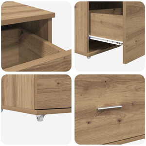 Γραφείο Artisan Oak Επεξεργασμένο Ξύλο 131,5 x 50 x 106,5 εκ.