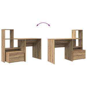 Γραφείο Artisan Oak Επεξεργασμένο Ξύλο 131,5 x 50 x 106,5 εκ.