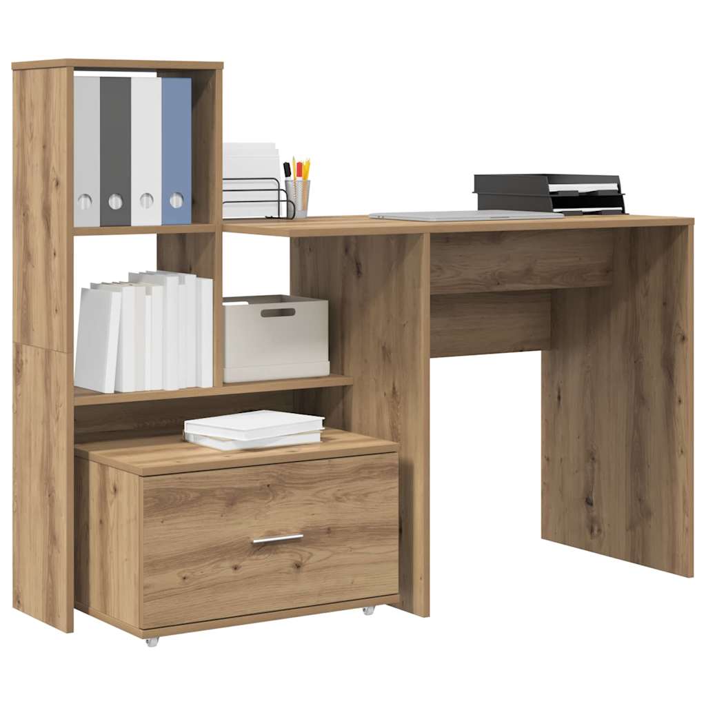 Γραφείο Artisan Oak Επεξεργασμένο ξύλο 131,5 x 50 x 106,5 εκ.