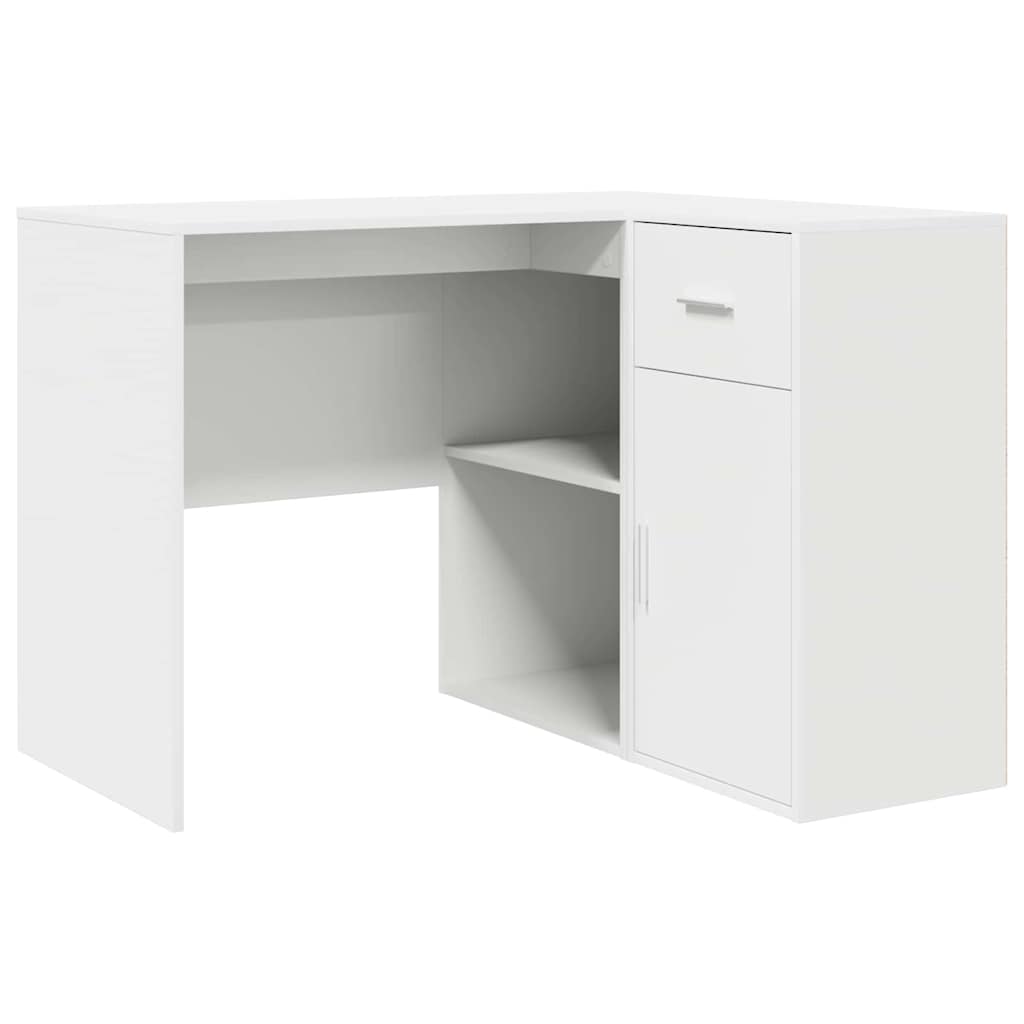 Γωνιακό γραφείο με συρτάρι Λευκό 102 x 88 x 75 εκ - Pakobazaar