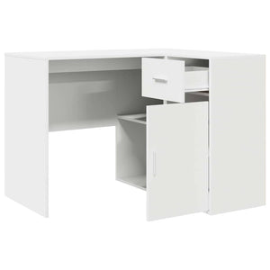 Γωνιακό γραφείο με συρτάρι Λευκό 102 x 88 x 75 εκ - Pakobazaar