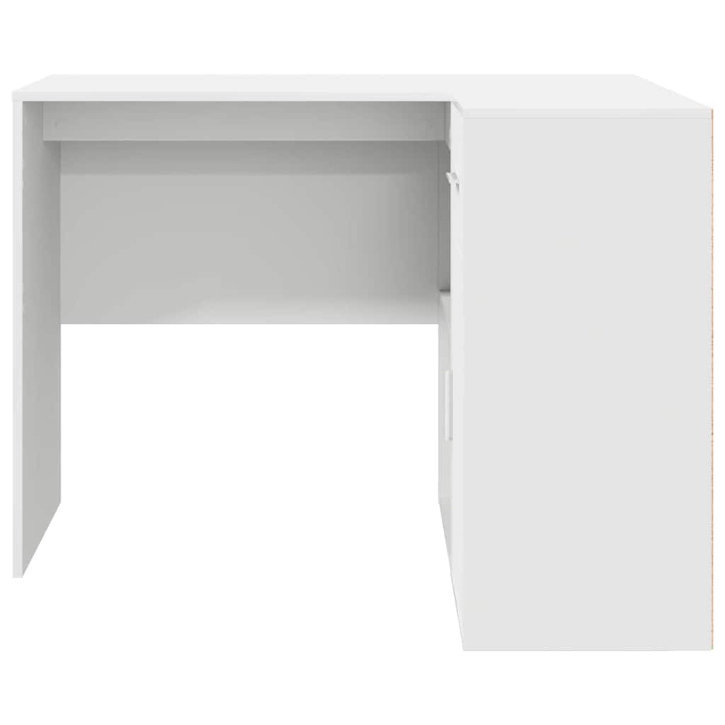 Γωνιακό γραφείο με συρτάρι Λευκό 102 x 88 x 75 εκ - Pakobazaar