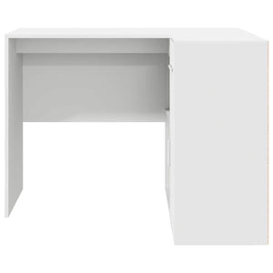 Γωνιακό γραφείο με συρτάρι Λευκό 102 x 88 x 75 εκ - Pakobazaar