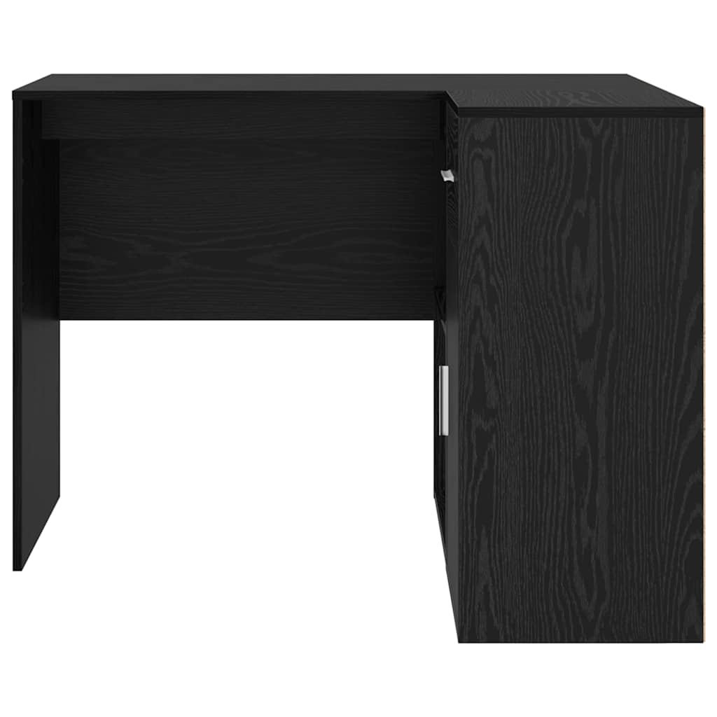 Γωνιακό γραφείο με συρτάρι Μαύρη Οξυά 102 x 88 x 75 εκ