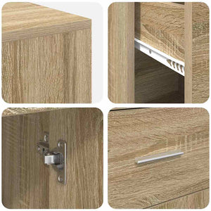 Γωνιακό γραφείο με συρτάρι με ράφι Δρύς Sonoma 102 x 88 x 75 εκ