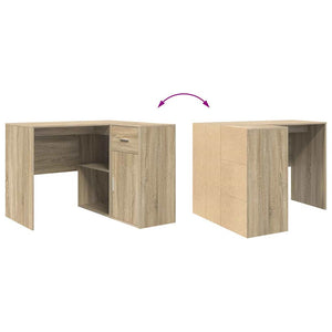 Γωνιακό γραφείο με συρτάρι με ράφι Δρύς Sonoma 102 x 88 x 75 εκ