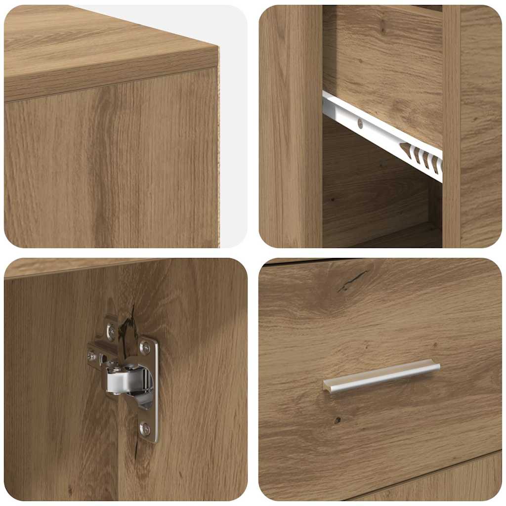 Γωνιακό γραφείο με συρτάρι Artisan Oak 102 x 88 x 75 εκ - Pakobazaar