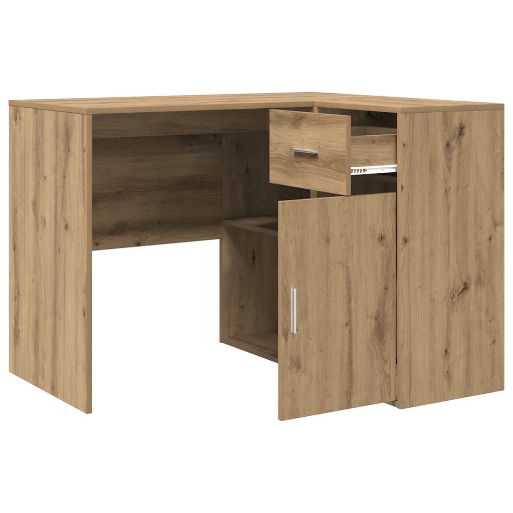 Γωνιακό γραφείο με συρτάρι Artisan Oak 102 x 88 x 75 εκ - Pakobazaar