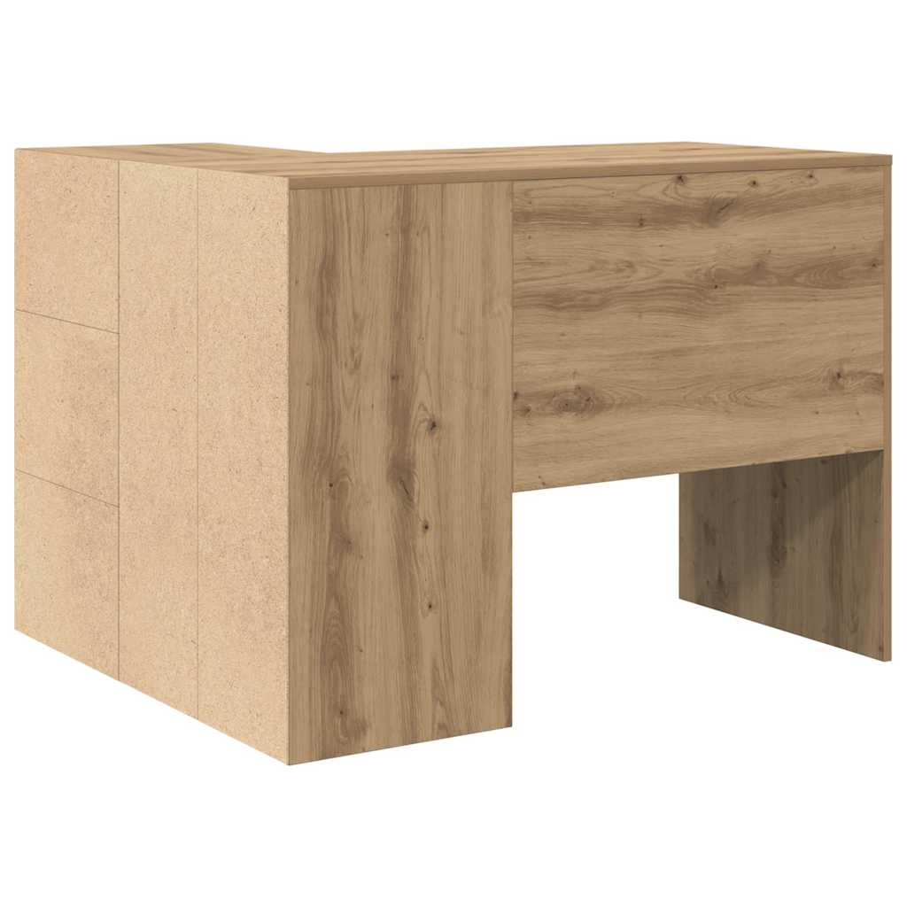 Γωνιακό γραφείο με συρτάρι Artisan Oak 102 x 88 x 75 εκ - Pakobazaar