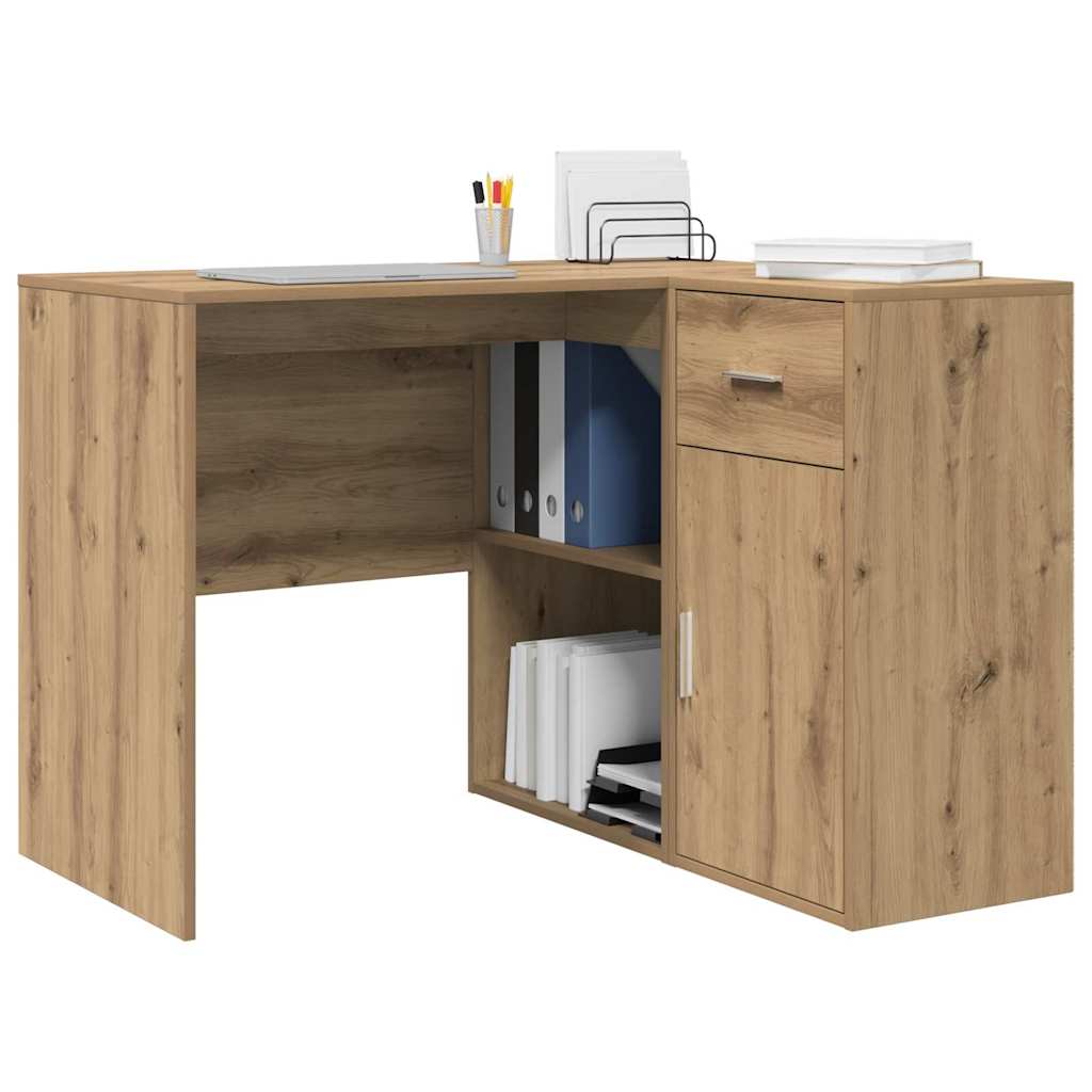 Γωνιακό γραφείο με συρτάρι Artisan Oak 102 x 88 x 75 εκ - Pakobazaar
