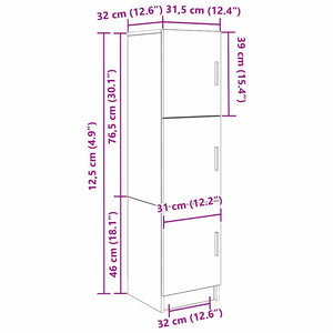 Γραφείο 2 pcs Καπνιστό Δρύς - Pakobazaar