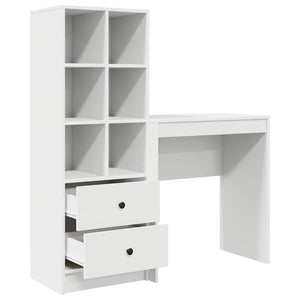 Γραφείο Λευκό 115,5 x 40 x 127 εκ 2 τμχ.