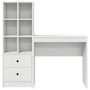 Γραφείο Λευκό 125,5 x 40 x 127 εκ 2 τμχ.