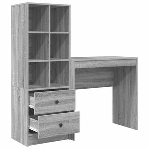 Γραφείο Γκρίζο Σονομα 125,5 x 40 x 127 εκ 2 τμχ.