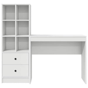Γραφείο Λευκό 135,5 x 40 x 127 εκ 2 τμχ.