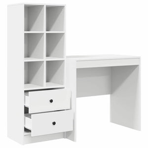 Γραφείο Λευκό 125,5 x 50 x 127 εκ 2 τμχ.