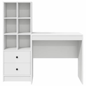 Γραφείο Λευκό 125,5 x 50 x 127 εκ 2 τμχ.