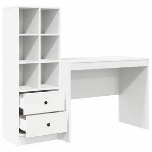 Γραφείο Λευκό 145.5 x 50 x 127 εκ 2 τμχ.