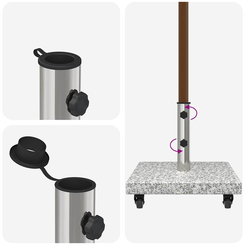 Βάση ομπρέλας Γκρι 45 x 45 x 45 cm Γρανίτης - Pakobazaar