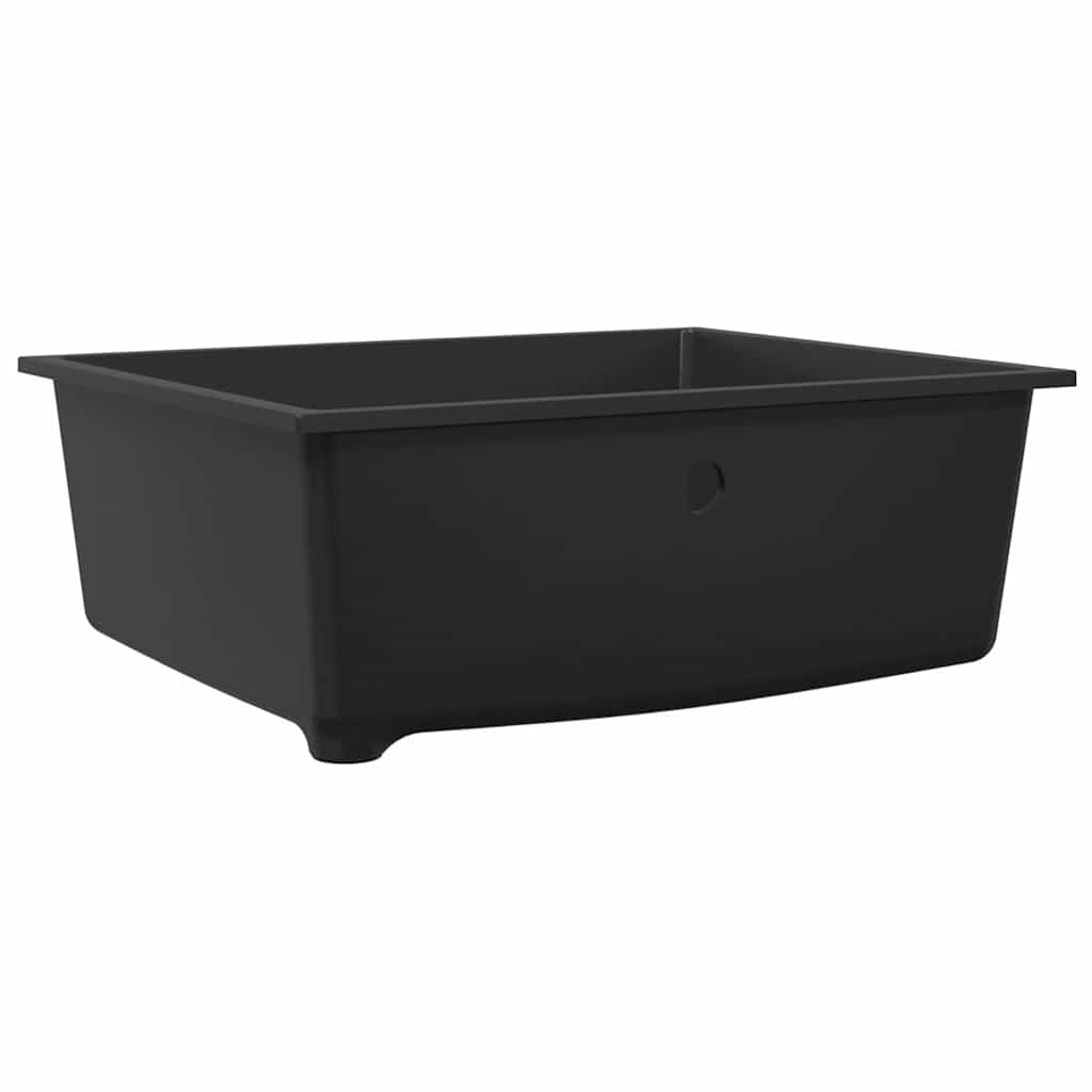 Σιντρινο κουζίνας Μαύρο 54 x 44 x 20 εκ. Γρανίτης - Pakobazaar