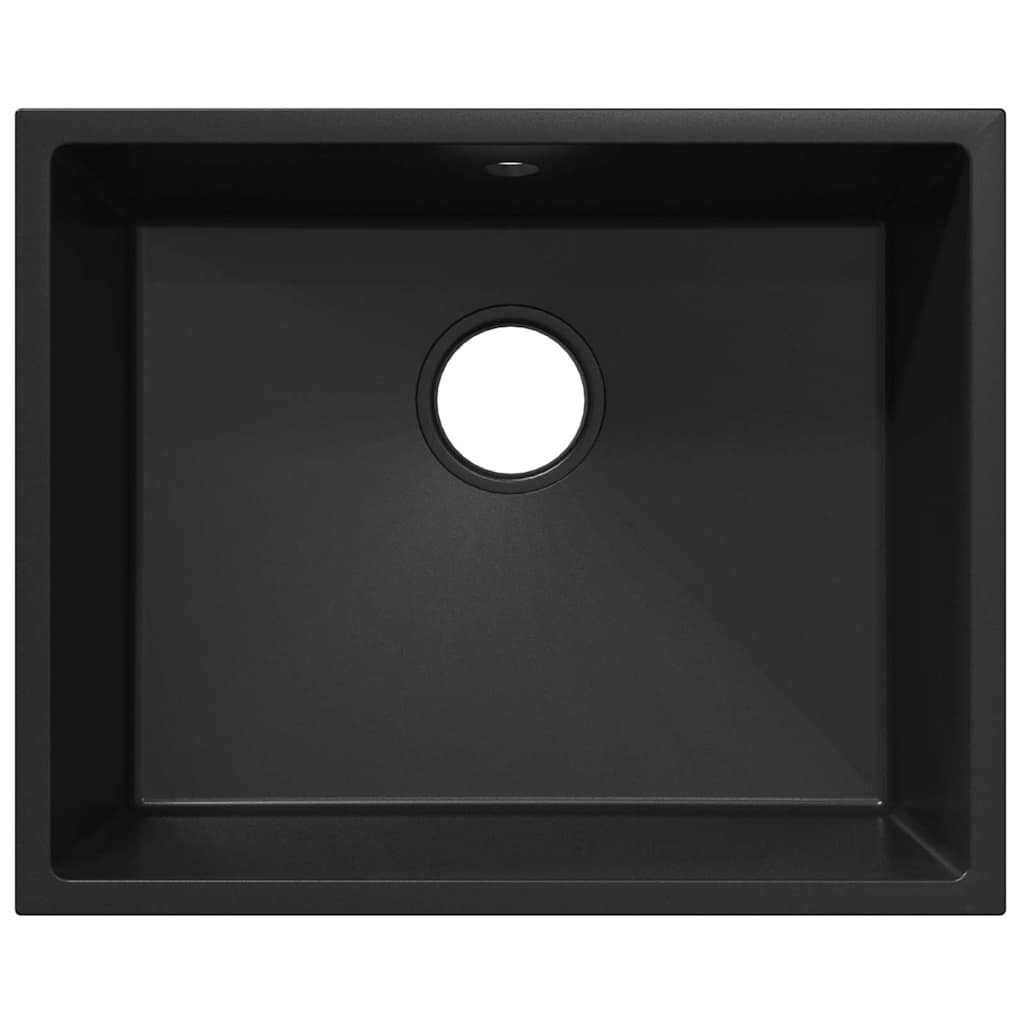 Σιντρινο κουζίνας Μαύρο 54 x 44 x 20 εκ. Γρανίτης - Pakobazaar