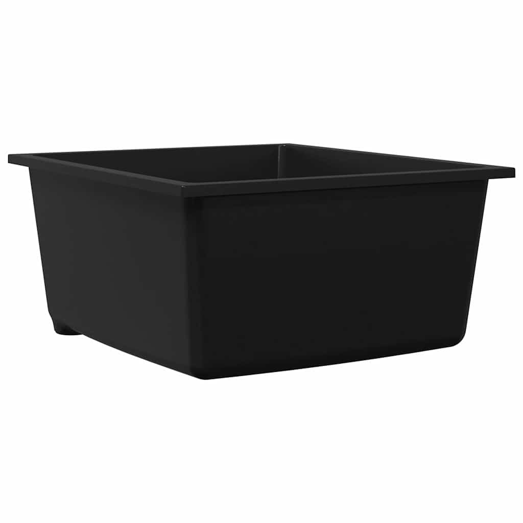 Σιντρινο κουζίνας Μαύρο 38 x 44 x 20 εκ. Γρανίτης