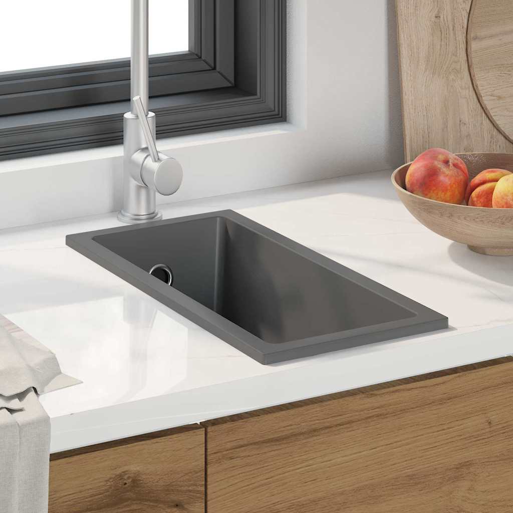 Σιντρινο κουζίνας Γκρι 21 x 44 x 14 εκ. Γρανίτης