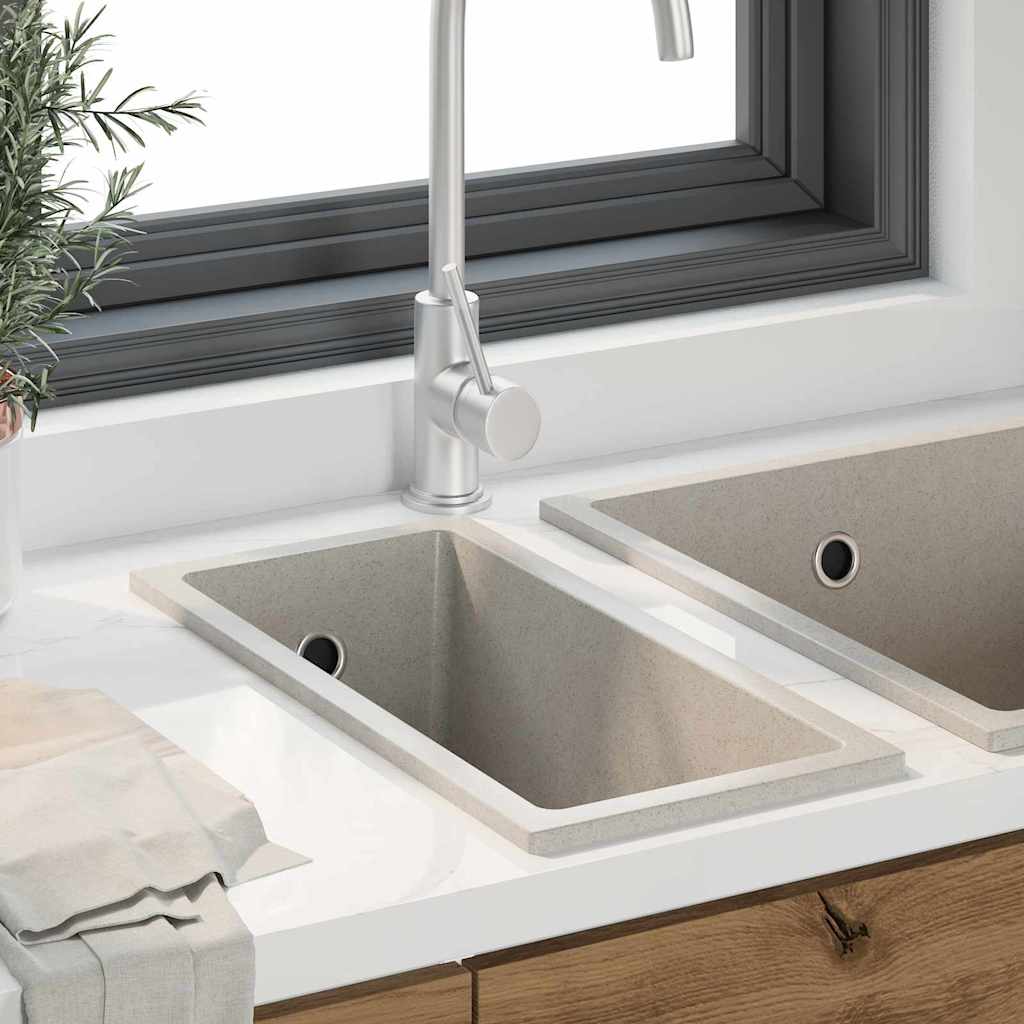 Σιντρινο κουζίνας Μπεζ 21 x 44 x 14 εκ. Γρανίτης