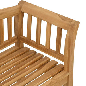 παγκάκι Καφέ 120 x 53,5 x 85 εκ Μασίφ ξύλο teak - Pakobazaar