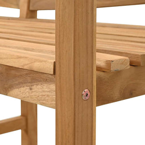 παγκάκι Καφέ 120 x 53,5 x 85 εκ Μασίφ ξύλο teak - Pakobazaar