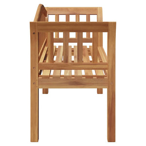 παγκάκι Καφέ 120 x 53,5 x 85 εκ Μασίφ ξύλο teak - Pakobazaar