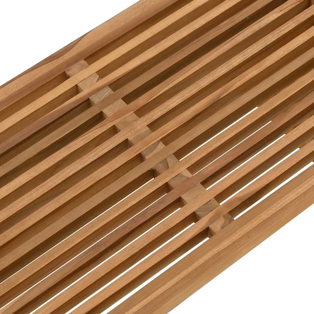 Πλευρικό Τραπέζι Κήπου Καφέ 70 x 37,5 x 35,5 εκ Στερεό Ξύλο Τίκ