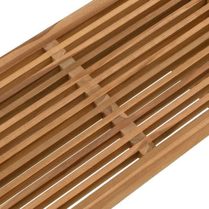 Πλευρικό Τραπέζι Κήπου Καφέ 70 x 37,5 x 35,5 εκ Στερεό Ξύλο Τίκ