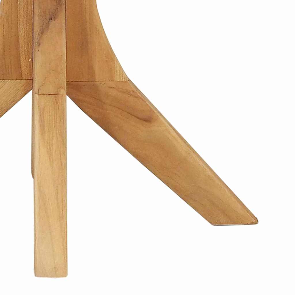 Τραπεζάκι Πλευράς Καφέ 40 x 40 x 41 εκ Στερεό Ξύλο Τίκ - Pakobazaar