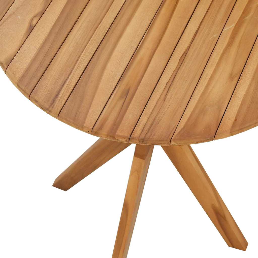 Τραπεζάκι Πλευράς Καφέ 70 x 70 x 75 cm Στερεό Ξύλο Τίκ - Pakobazaar