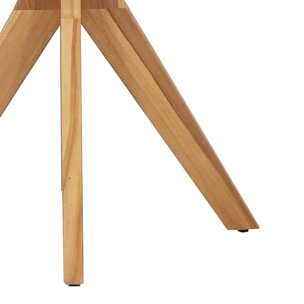 Τραπεζάκι Πλευράς Καφέ 70 x 70 x 75 cm Στερεό Ξύλο Τίκ - Pakobazaar