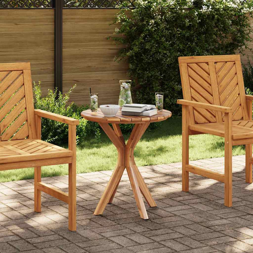 Τραπεζάκι Πλευράς Καφέ 70 x 70 x 75 cm Στερεό Ξύλο Τίκ - Pakobazaar