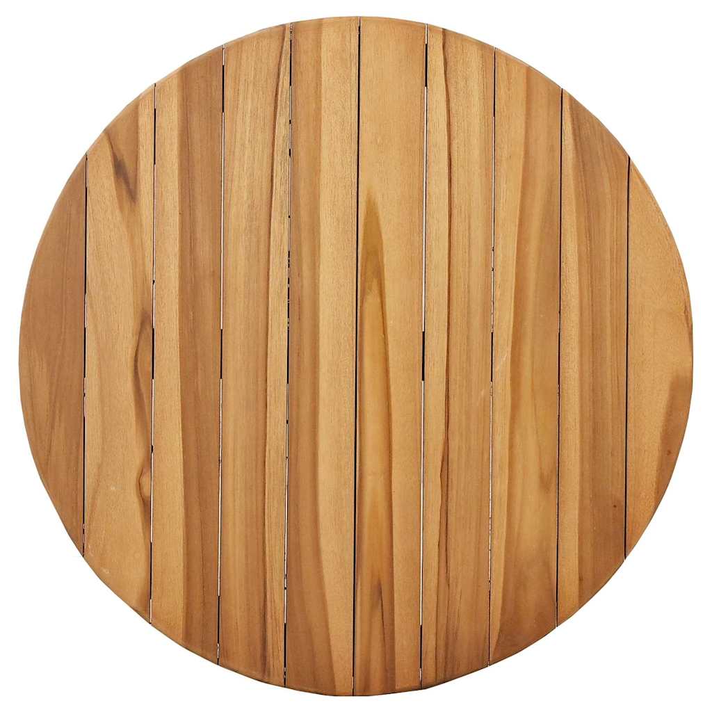 Τραπεζάκι Πλευράς Καφέ 70 x 70 x 75 cm Στερεό Ξύλο Τίκ - Pakobazaar