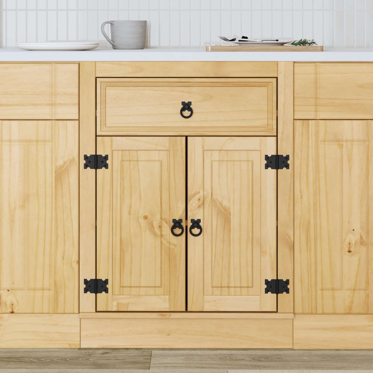 Ντουλαπιού (Cabinet) SKI Μέλι Καφέ 60 x 46 x 81,5 εκ - Pakobazaar