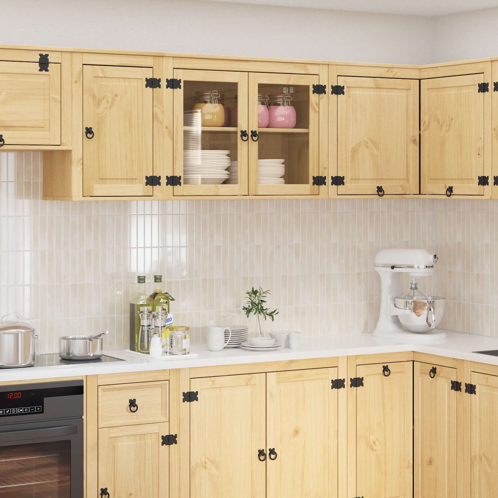 Ντουλαπιού SKI Μέλι Καφέ 60 x 32 x 40 εκ. Στερεά ξυλεία πεύκου - Pakobazaar