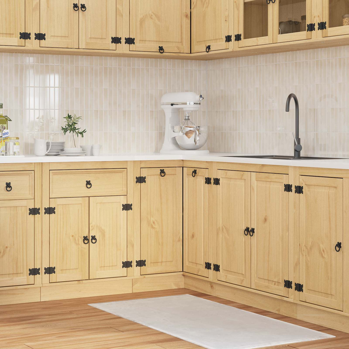 Ντουλαπιού (Cabinet) SKI Μέλι Καφέ 80 x 80 x 81 cm