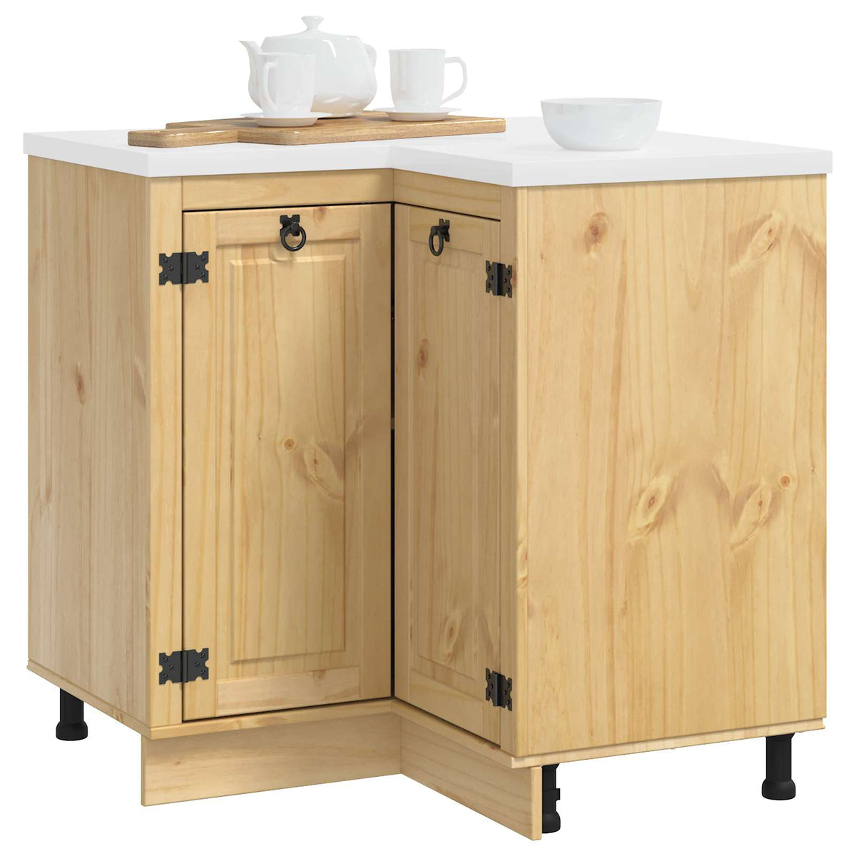 Ντουλαπιού (Cabinet) SKI Μέλι Καφέ 80 x 80 x 81 cm