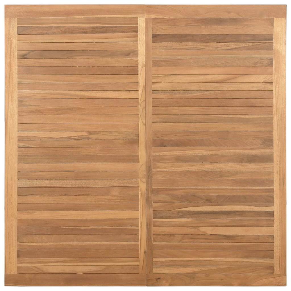 Τραπεζάκι σαλονιού Καφέ 110 x 110 x 45 cm Στερεό Ξύλο Τίκ - Pakobazaar