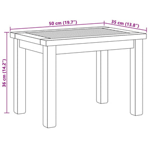 Τραπεζάκι σαλονιού Καφέ 50 x 35 x 36 cm Στερεό Ξύλο Τίκ