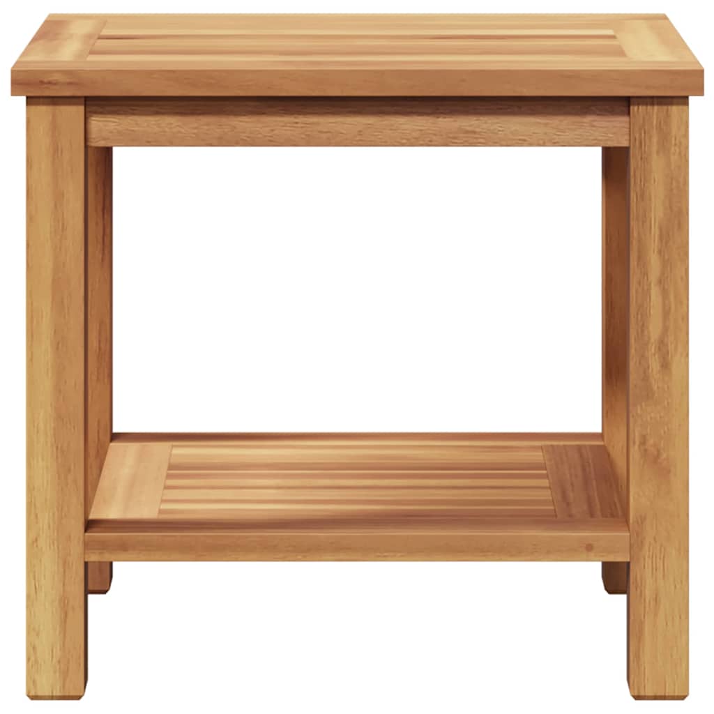 Τραπεζάκι σαλονιού με ράφι Καφέ 50 x 35 x 45 cm Στερεό Ξύλο Τίκ