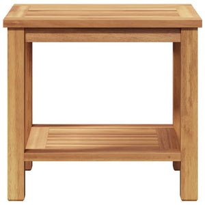 Τραπεζάκι σαλονιού με ράφι Καφέ 50 x 35 x 45 cm Στερεό Ξύλο Τίκ
