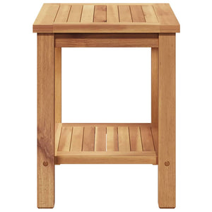Τραπεζάκι σαλονιού με ράφι Καφέ 50 x 35 x 45 cm Στερεό Ξύλο Τίκ