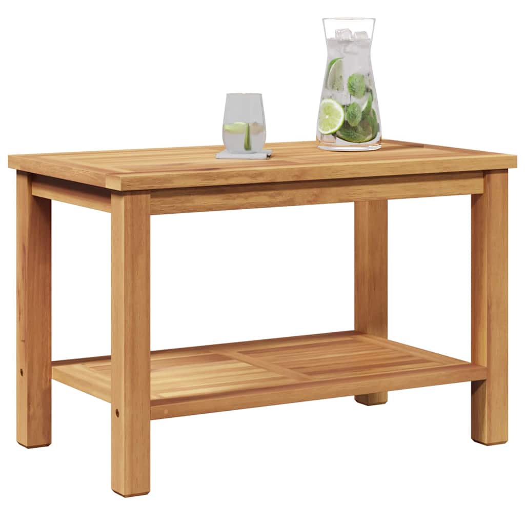 Τραπεζάκι σαλονιού Καφέ 70 x 40 x 45 εκ. Μασίφ ξύλο teak - Pakobazaar